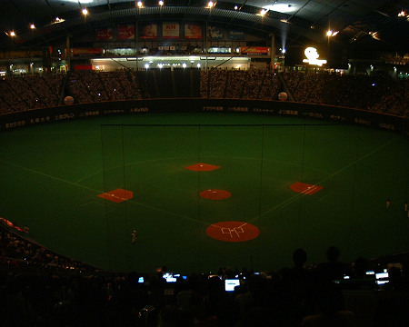 2008年3月20日日本ハム開幕戦BBシートで観戦