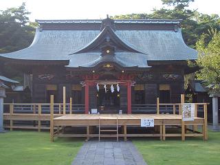 大洗磯前神社　拝殿.JPG