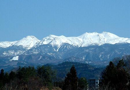 雪の北アルプス