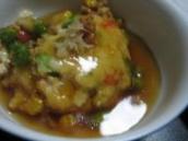 揚げ豆腐の餡かけ