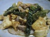 ゴーヤと三枚肉の味噌炒め