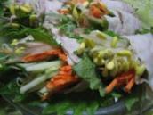 バラ肉の野菜巻き