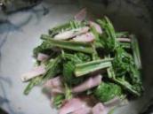 こごみの醤油マヨネーズ和え