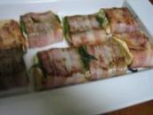 豆腐のベーコン巻き