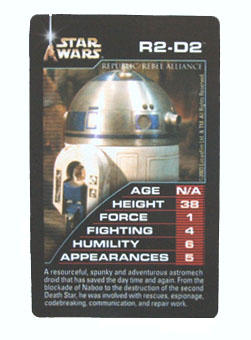 TOP TRUMPS R2-D2カード
