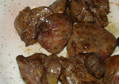 鶏肝のガーリックロースト