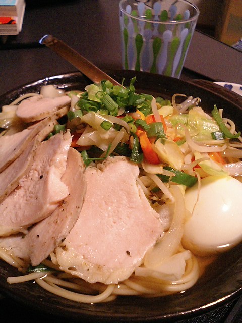 鶏ハム野菜ラーメン