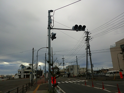 信号機はついてない