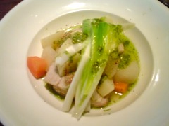 塩漬け豚と野菜の煮込み