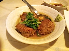 蓮根とえびのすり身団子