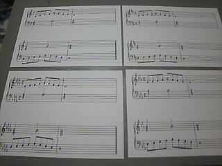 12調　確認カード（大譜表）