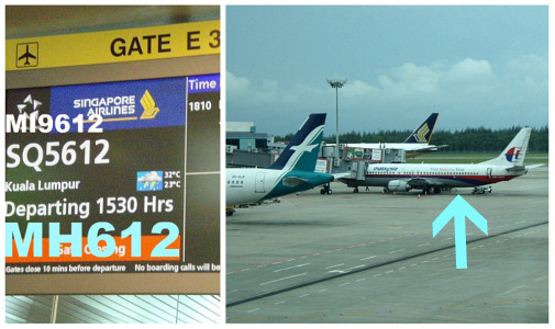 15:30発MH612クアラルンプール行き SQコードシェア