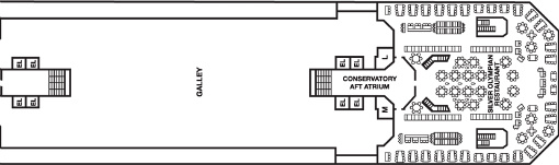 CARNIVAL LIBERTY LOBBY DECK 3 後方半分