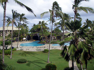 テラスに出ると