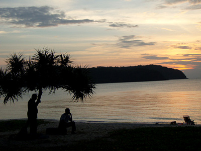 サンセットと休憩