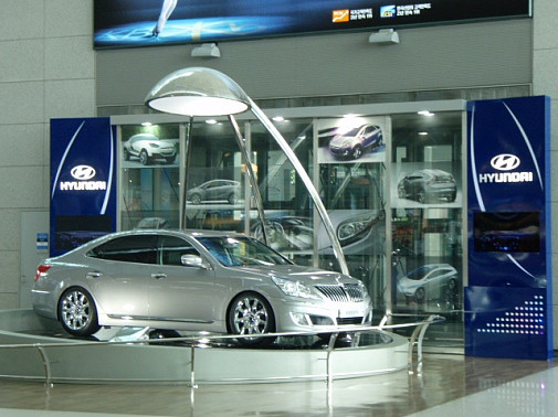 ピカピカのヒュンダイ車