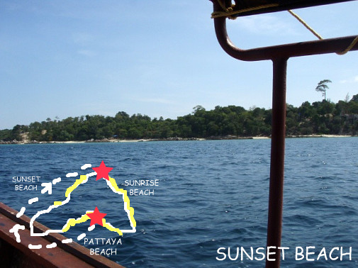 パタヤビーチからサンセットビーチを通過して～