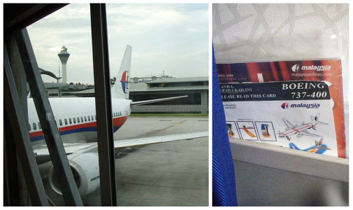 17:20ゲート待合室17:45搭乗開始~737-400の3-3席