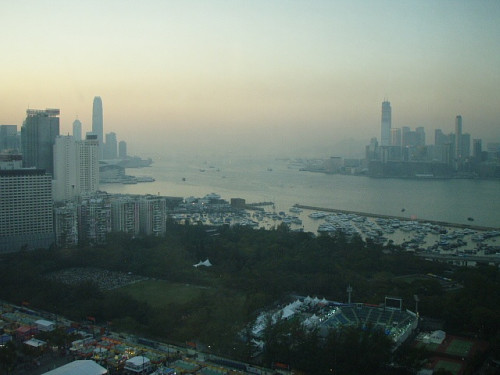 そろそろ夕暮れの景色です