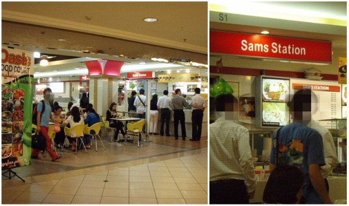 メガモール内のフードコート～ココは職員さんが多い