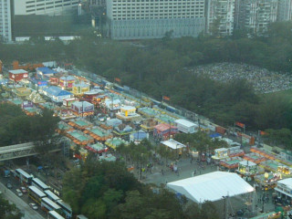 右下方向のビクトリアパークでは、何やらイベント!!