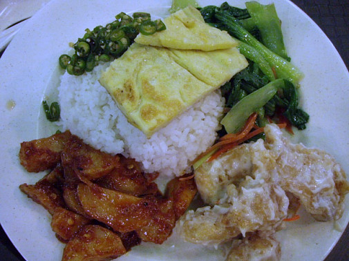 こっちは白いごはんにイロイロ乗せる経済飯～♪