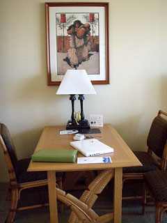 スタンドにはLAN差込口あり