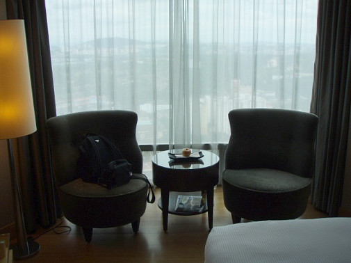 ヒルトンクアラルンプール34階の部屋