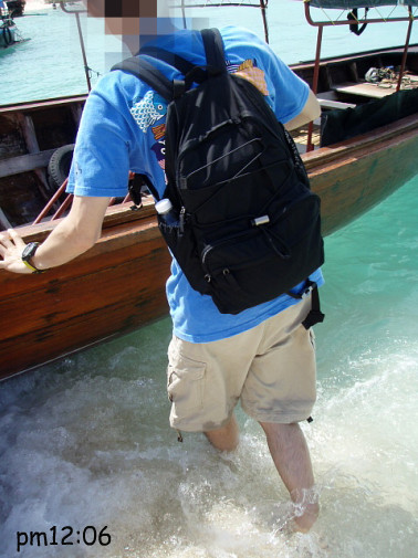 濡れてもいいけど一応は気をつけて到着～♪