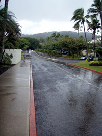 駐車場はこの先