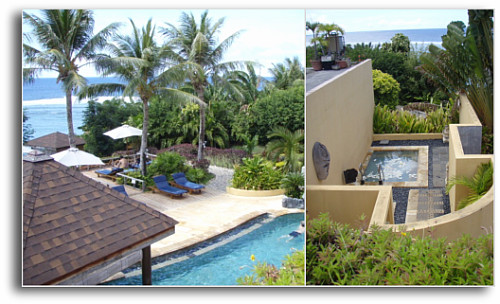 上から見たフラワーバス＆プール