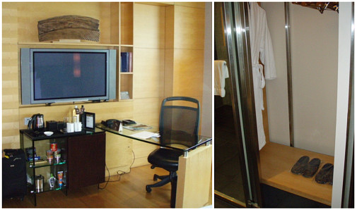 SQの柄のようなスリッパ。