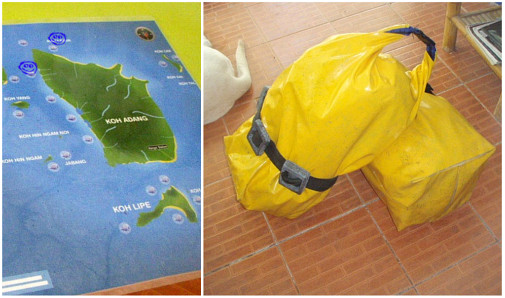 今日の潜水予定場所～　お道具～