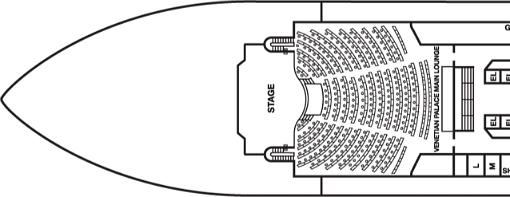 DECK ３ 前方にあるVenetian Palace