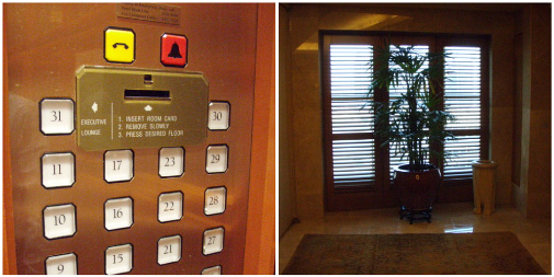 ホテル内の空気はとても涼しい～