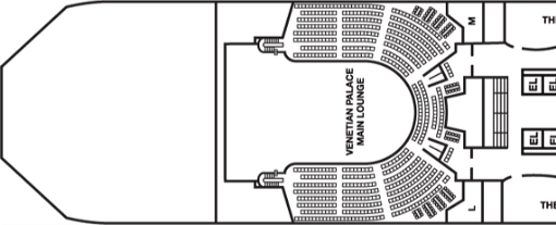 DECK 5 前方にあるVenetian Palace