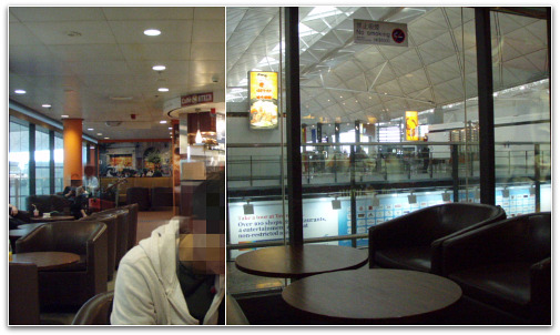 ゆったりソファでくつろげるカフェ～ガラスの向こうは出国後