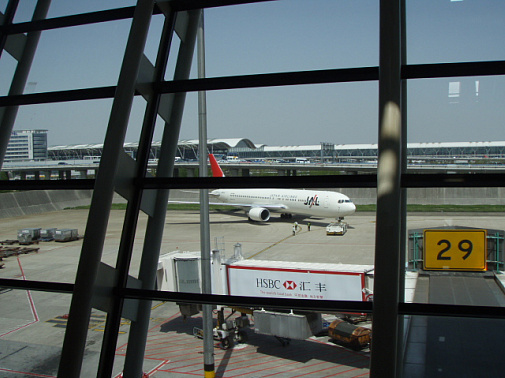 JALが向きを変更中～