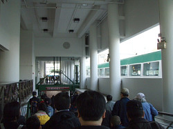 出発５分前に乗船