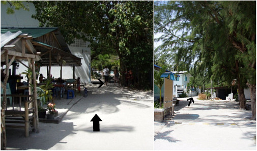 先に進んで右に曲がれば学校＆へリポート