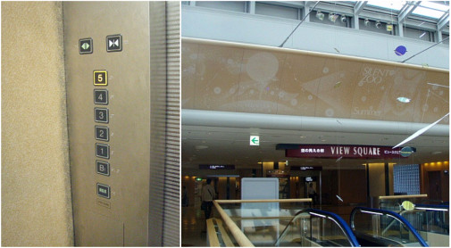 エレベーターで５階へ