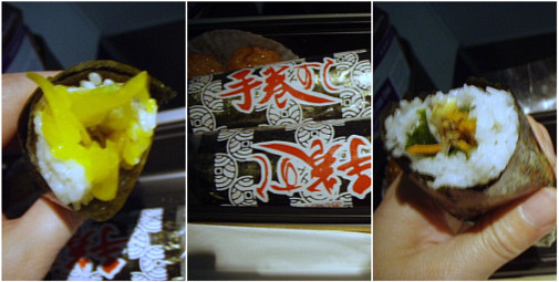 19:20頃、もちろんビールとともに♪なかなかグット☆具材韓国な手巻き寿司