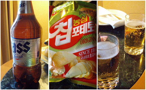 1.6Lのビール～このポテトチップスは美味しい♪