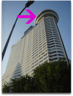 最上階の展望台のようなエグゼクティブラウンジ