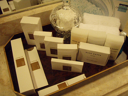 たっぷりのバスアメニティ。