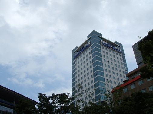 7/19に撮った明るいときの東横イン釜山駅前ホテル