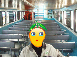 8:50 ボートに乗りました