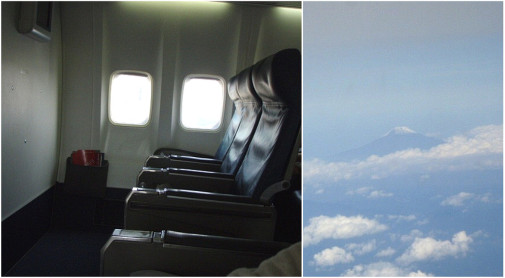 11:55 ドアが閉まり～ 12:25 左に富士山見えてきた(^人^)
