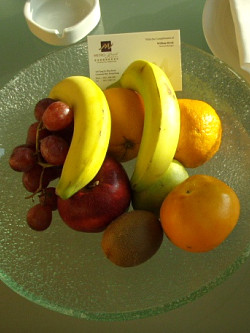 一昨日(1/4)のウェルカムフルーツ