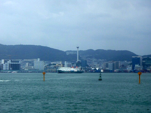 釜山の街が見えてきた～♪